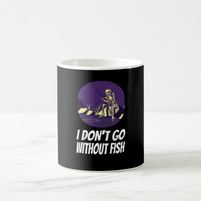Fiske Jag Somnar Inte Utan Fisk Kaffemugg (Center)