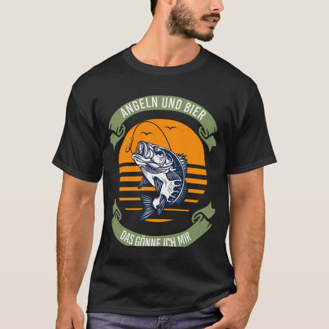 Fiske Jakt Fiskare T Shirt (Framsida)