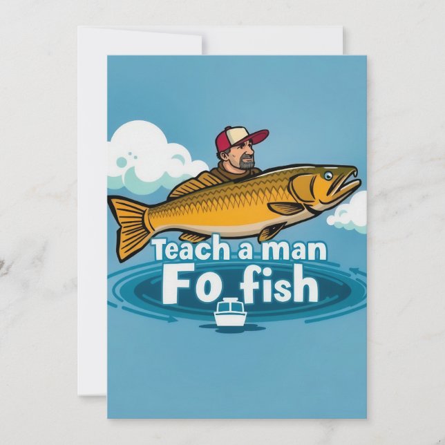 Fiske Joy Inbjudningar (Framsida)