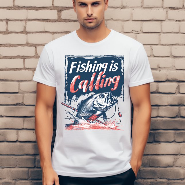 Fiske kallar  t shirt (Skapare uppladdad)