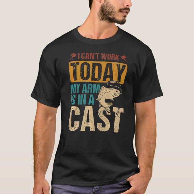 Fiske kan inte fungera idag t shirt (Framsida)