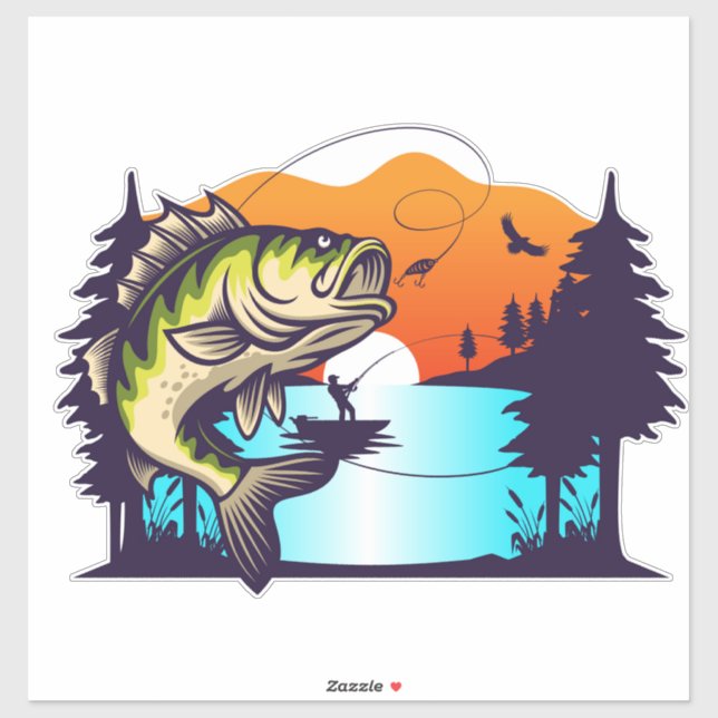 Fiske Klistermärken (Ark)