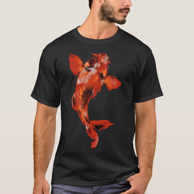 Fiske Koi Fish 17 T Shirt (Framsida)