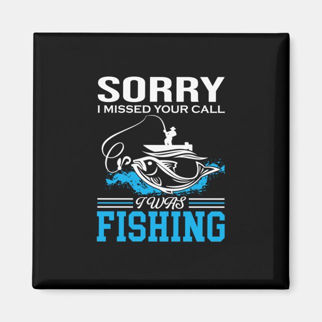 Fiske konst Förlåt att jag fiskade Magnet (Framsidan)