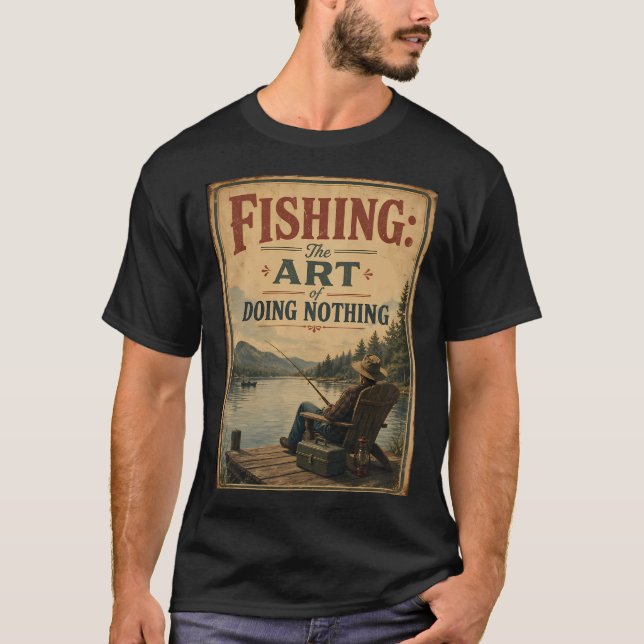 Fiske: Konsten att Göra Ingenting T Shirt (Framsida)