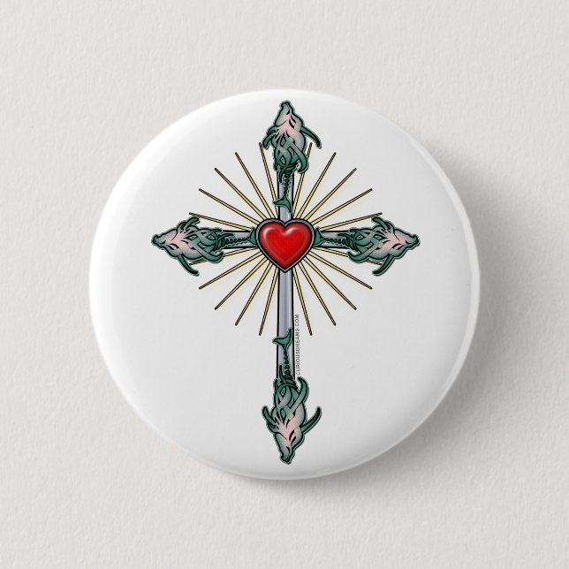 Fiske-Kor-Heart Knapp (Framsida)