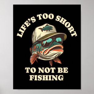 Fiske Kul Avslappnad Öring Fiskare  Poster