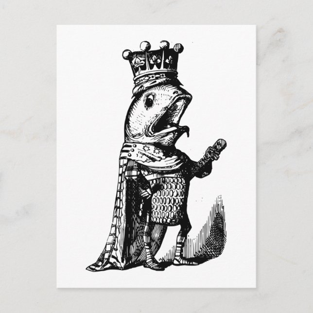 Fiske kung vykort (Framsida)