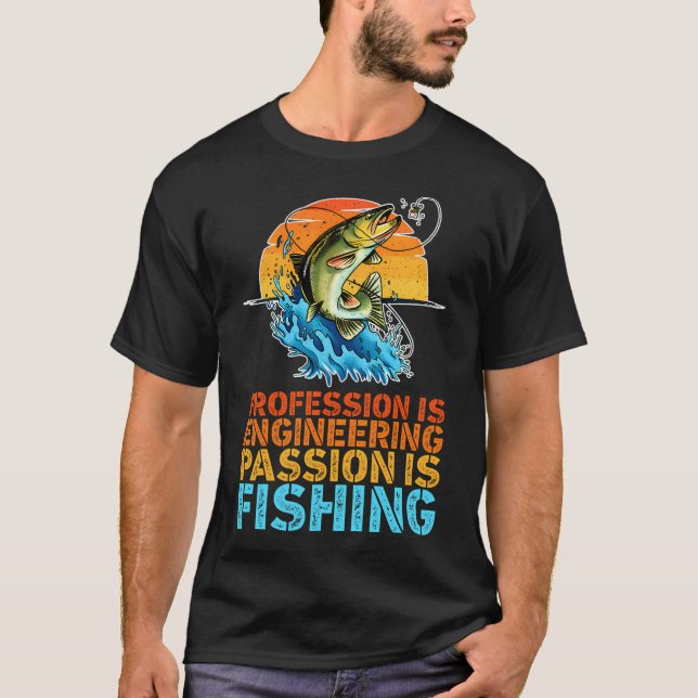 Fiske Löser De Flesta Av Mina Problem Jakt Löser T Shirt (Framsida)