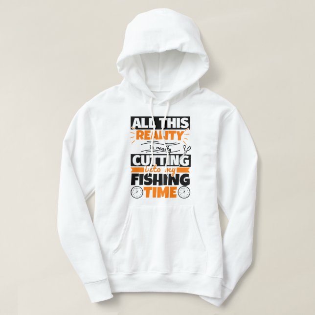 Fiske - Lusande Hobby Hoodie (Design framsida)