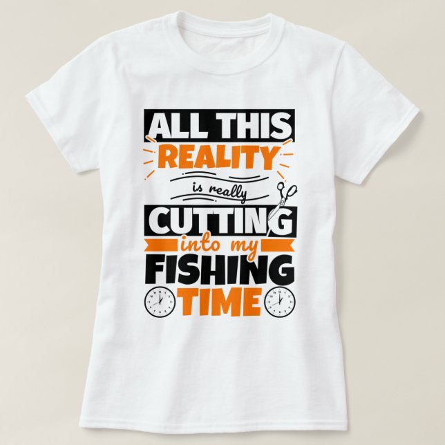 Fiske - Lusande Hobby T Shirt (Design framsida)