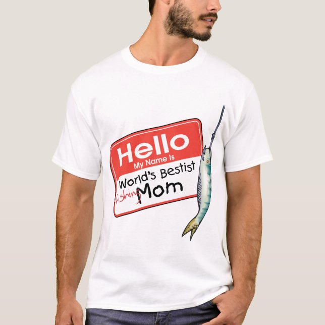 Fiske Mamma Hej Tröja (Framsida)