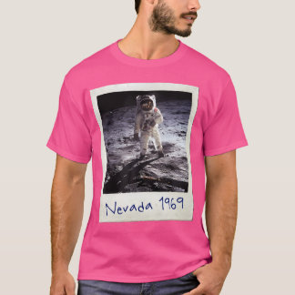 Fiske Måne landningskonspirationsteoriskt sjöfarts T Shirt