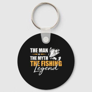 Fiske Mannen Myten Legend Fiskare Cool Fiskare Nyckelring
