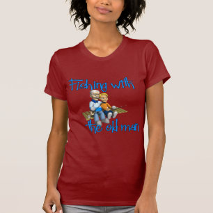 Fiske med den gamle t-shirt
