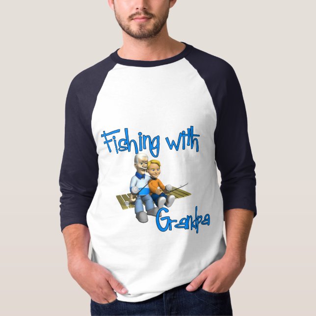 Fiske med farfar Fiskefartyg T-shirt (Framsida)