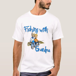 Fiske med farfar Fiskefartyg T Shirt