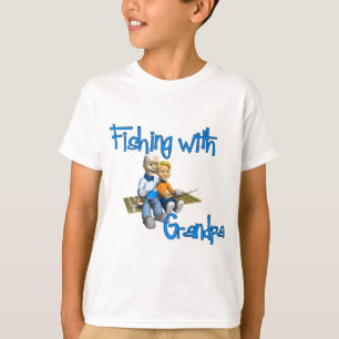 Fiske med farfar Fiskefartyg T Shirt