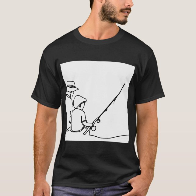 Fiske med farfar t shirt (Framsida)