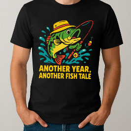 Fiske med fars dag och Pappa T Shirt