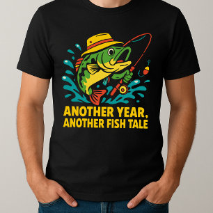 Fiske med fars dag och Pappa T Shirt