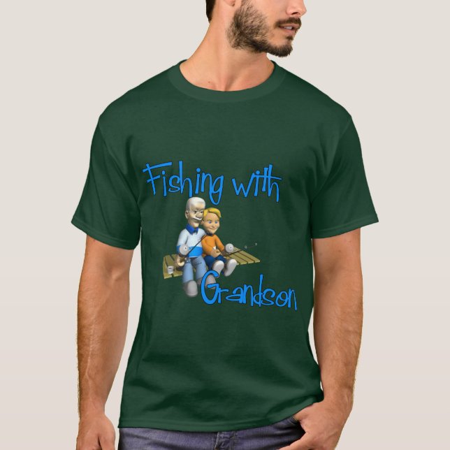 Fiske med fartyg som fiskar efter morson t-shirt (Framsida)