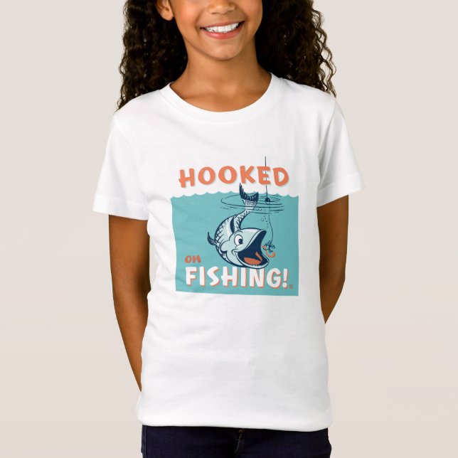 Fiske med fast tak t shirt (Framsida)