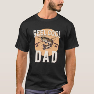 Fiske med fiskpåle Coola Pappa utanför dörrar T Shirt