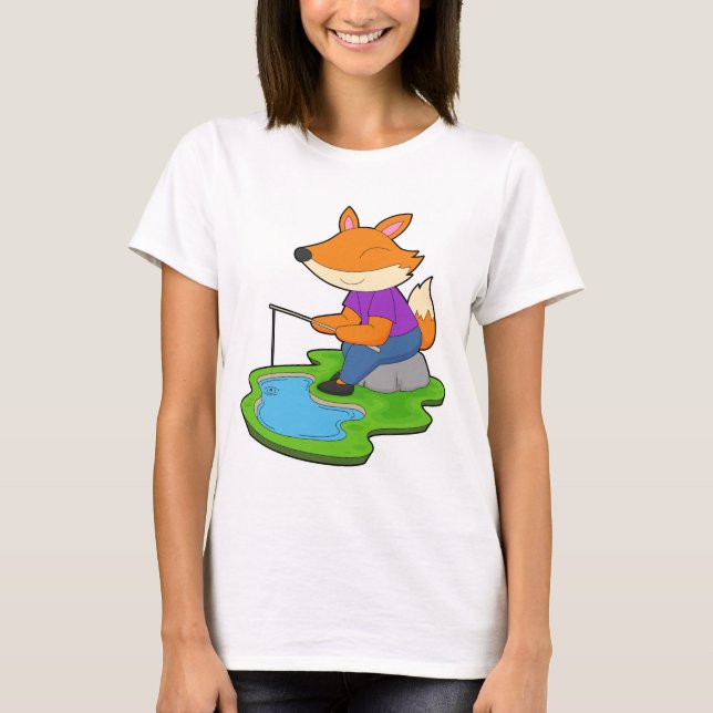 Fiske med fluga Fiskespö Fiske T Shirt (Framsida)