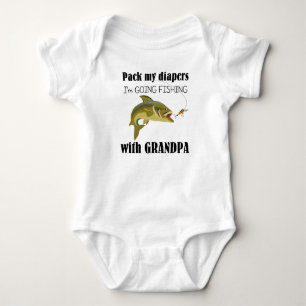 Fiske med Grandpa Baby Jersey Bodykostymer T Shirt