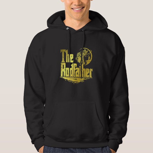 Fiske med lusern Pappa, sommar Hoodie (Framsida)