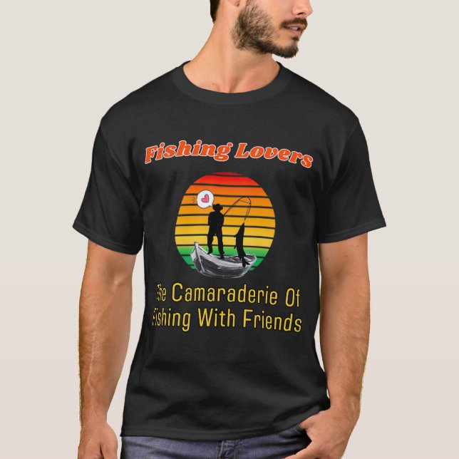 Fiske med mig min vän t shirt (Framsida)