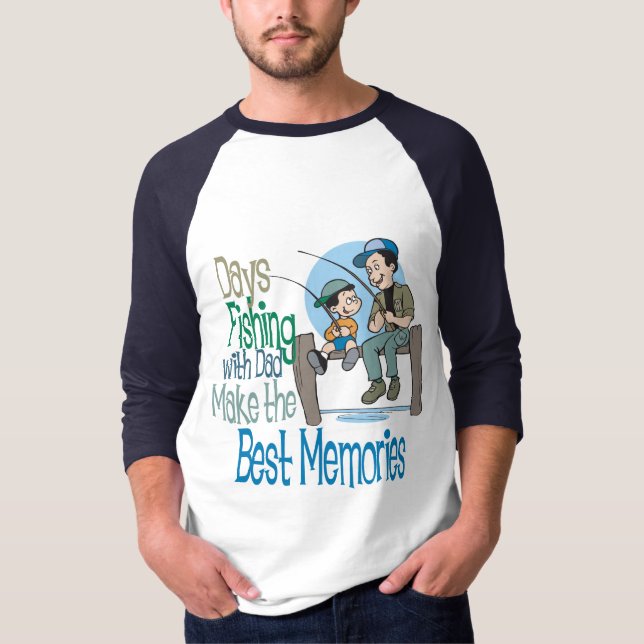 Fiske med Pappa Fars dag skjorta T Shirt (Framsida)