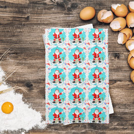 Fiske med Polar Bear Mönster Kökshandduk