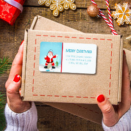 Fiske med Polar björn Adressetikett