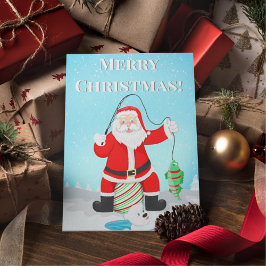 Fiske med Polar björn Vykort