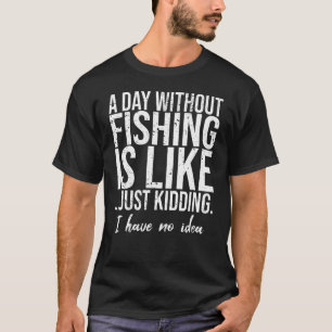 Fiske med rolig sportgåva t shirt