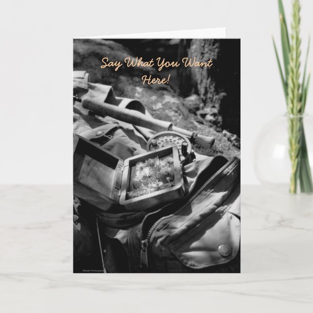 Fiske med tomt fiskekort Resa Kort (Framsida)