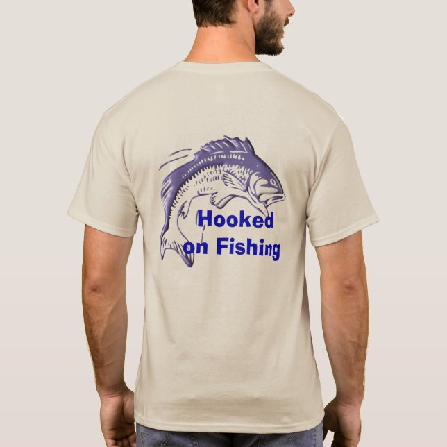 Fiske med torkat foder t-shirt (Baksida)