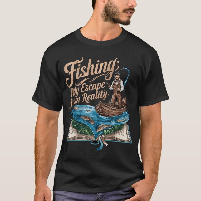 Fiske: Min flykt från verkligheten T Shirt (Framsida)