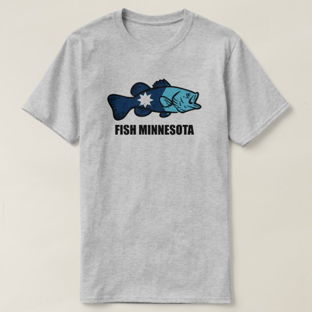 Fiske Minnesota T Shirt (Design framsida)