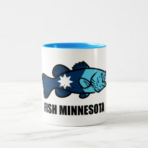 Fiske Minnesota Två-Tonad Mugg