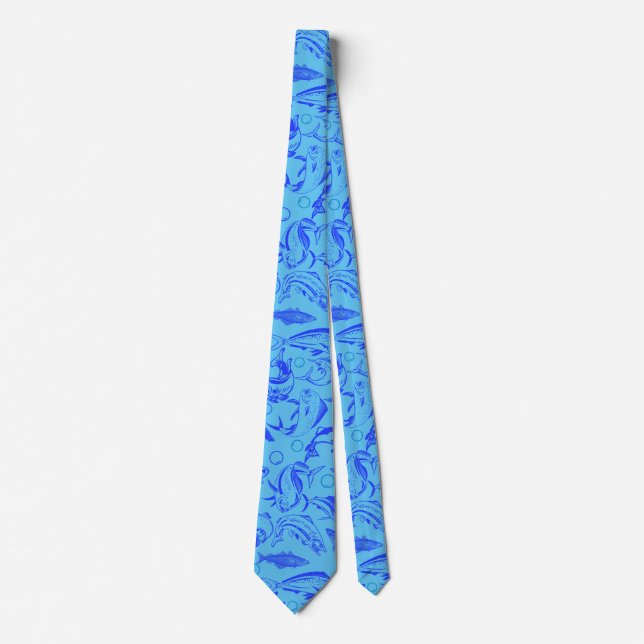 Fiske mönster blue 10.b Lblue BG Slips (Framsida)