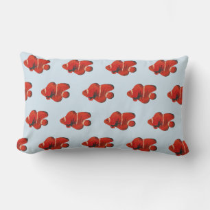 Fiske Mönster Clownfish Orange Dekorativ kudde