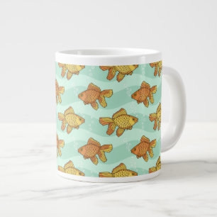 Fiske-mönster Jumbo Mugg