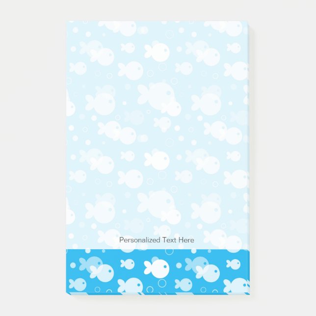 Fiske mönster post-it block (Framsida)