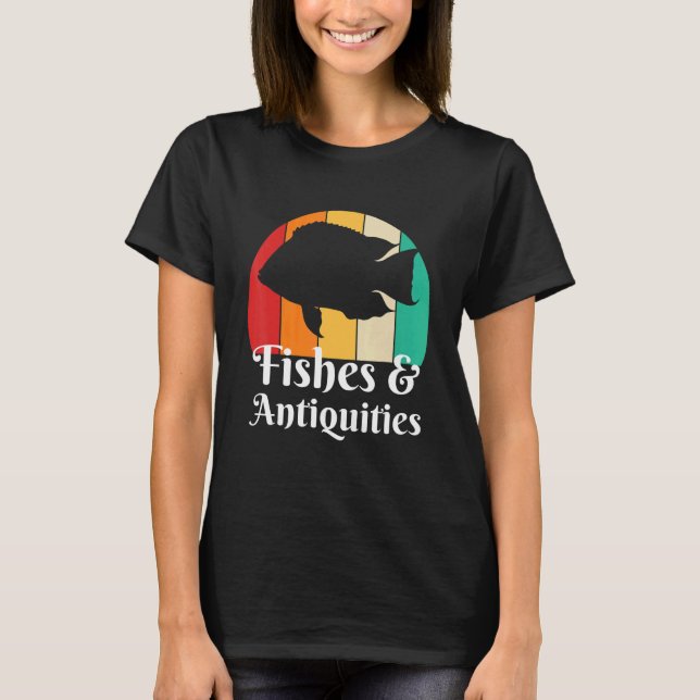 Fiske och antikviteter t shirt (Framsida)