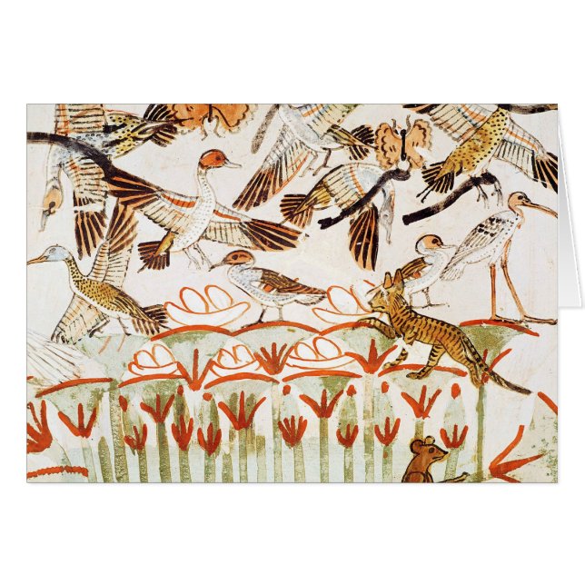 Fiske och fowling i marshesna hälsningskort (Framsidan Horizontal)