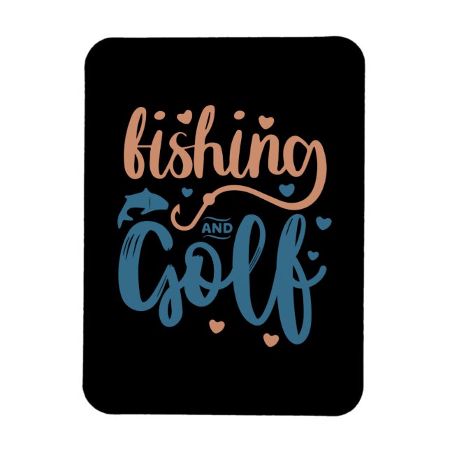 Fiske och Golf Magnet (Vertikal)