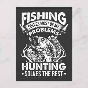 Fiske- och jaktproblem Sarkastic Fish Älskare Vykort
